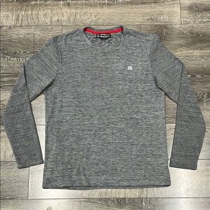 Avalanche Men's Heather Gray Long Sleeve Shirt Size Medium